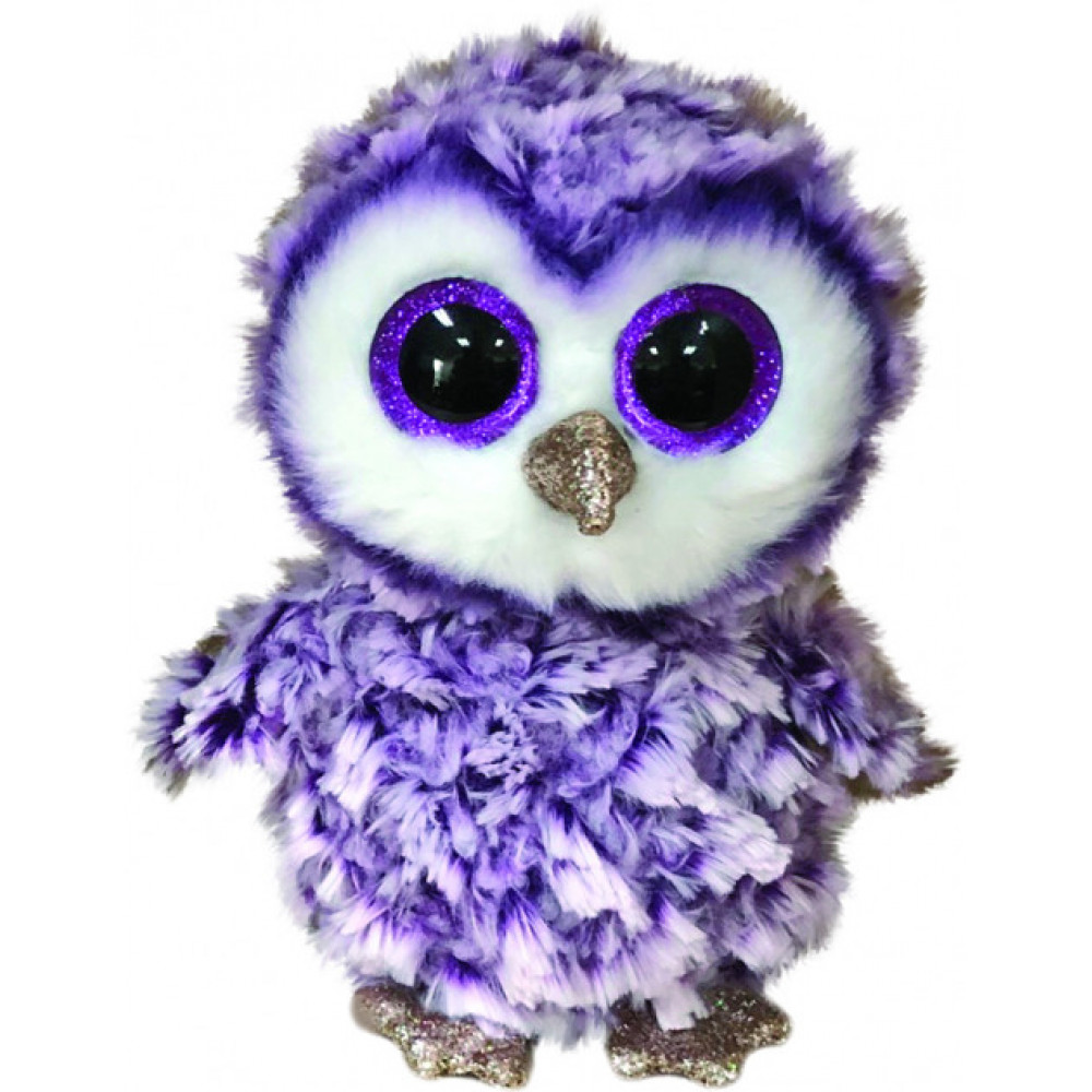 TY Beanie Boo's 36325 Фиолетовая сова "Moonlight" 15см