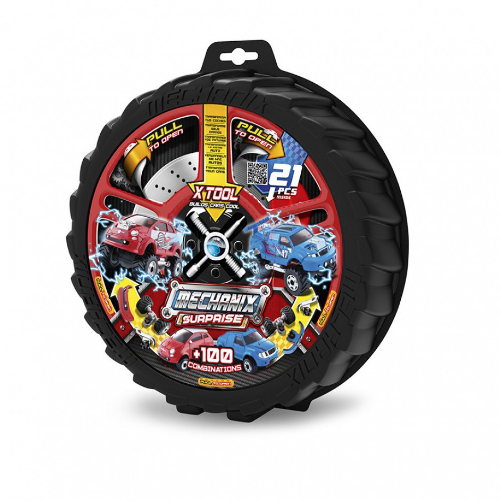 Набор для конструирования Mechanix Surprise - автомобиль и аксессуары/(Механикс Сюрпрайз)