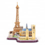 CubicFun Трехмерная головоломка-конструктор "CITY LINE PARIS"