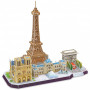 CubicFun Трехмерная головоломка-конструктор "CITY LINE PARIS"