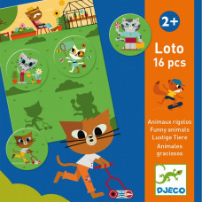 DJECO Игра детское лото "Забавные животные"
