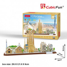 CubicFun Трехмерная головоломка-конструктор "CITY LINE BARCELONA"