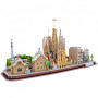 CubicFun Трехмерная головоломка-конструктор "CITY LINE BARCELONA"