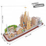 CubicFun Трехмерная головоломка-конструктор "CITY LINE BARCELONA"