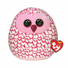 TY SQUISH-A-BOOS 39300 Розовая сова "PINKY" 20 см
