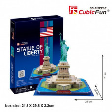 CubicFun Трехмерная головоломка-конструктор "СТАТУЯ СВОБОДЫ"