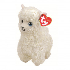 TY Beanie Babies 96316 Белая лама "Lily" 25см