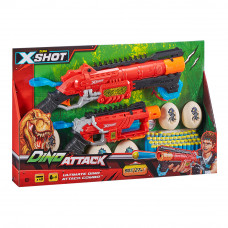 X-Shot Набор скорострельных бластеров DINO Combo Pack (2 средних яйца, 4 маленьких яйца, 48 патронов