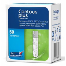 ТЕСТ-ПОЛОСКИ ДЛЯ ГЛЮКОМЕТРА CONTOUR PLUS 50 ШТ ОТ BAYER