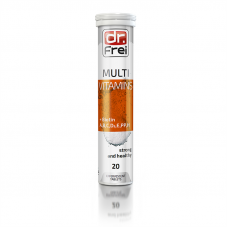 Витамины шипучие Dr.Frei Multivitamin, Мультивитамины (А,В,С,D3,E,PP,H) + Биотин №20, Болгария
